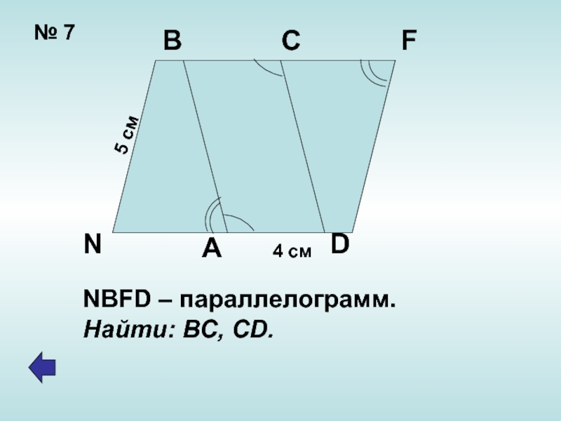 Стороны параллелограмма 1 2. NBFD параллелограмм. Задачи на параллелограмм 8 класс. Шарнирный параллелограмм. Сечение параллелограмма.