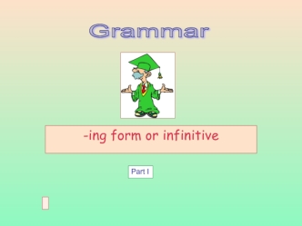 Grammar: -ing form or infinitive Part I