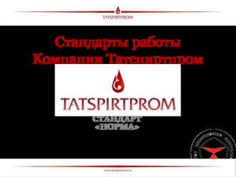 Стандарты работы компании Татспиртпром