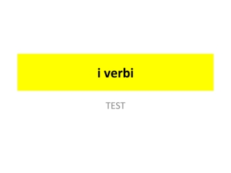 Verbi. Test