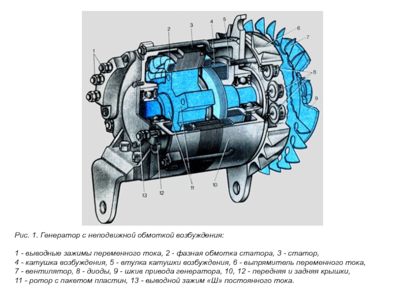 Схема подключения генератора г306