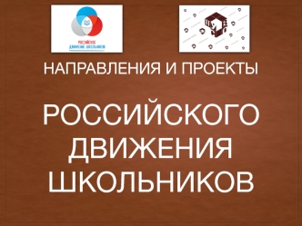 Направления и проекты российского движения школьников. Личностное развитие