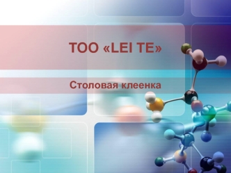 ТОО LEI TE. Столовая клеенка