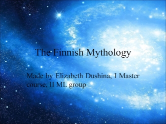 The Finnish Mythology