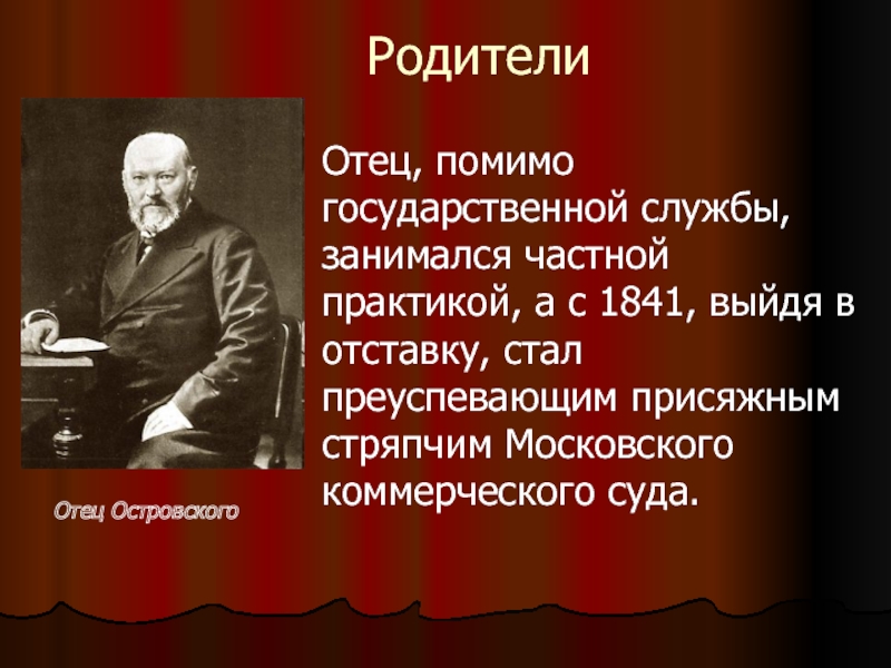 Презентация об александре островском