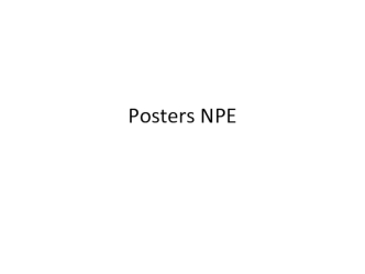 Posters NPE