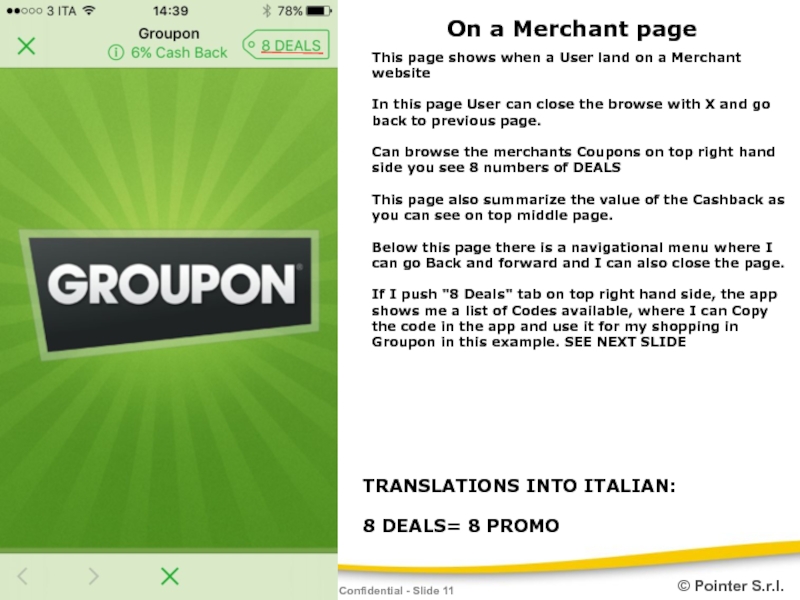 Slide перевод. Groupon приложение. The user of the Land. Zip Slide перевод.