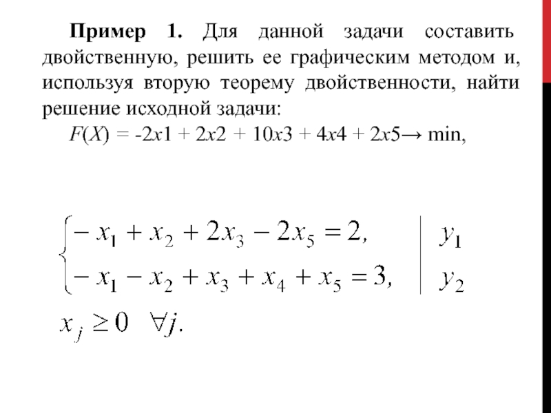 Двойственная задача графическим методом