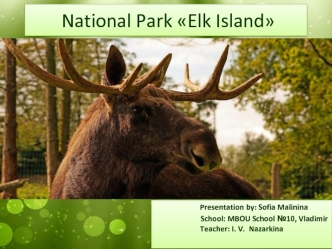 National Park Elk Island