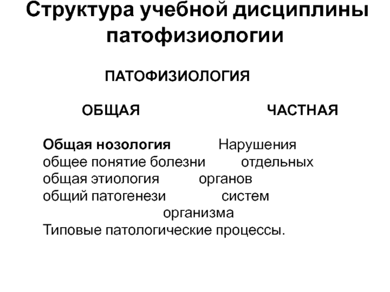 Отдельный общий. Типовые патологические процессы патофизиология. Нозология патофизиология. Структура патофизиологии. Структурапатофизиологии.