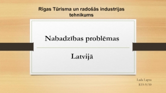 Nabadzības problēmas Latvijā