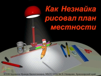 Как Незнайка рисовал план местности