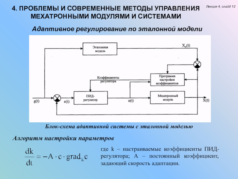 Адаптивное управление это