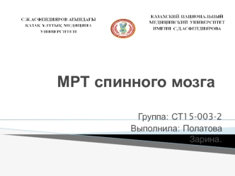 Магнитно-резонансная томография (МРТ) спинного мозга