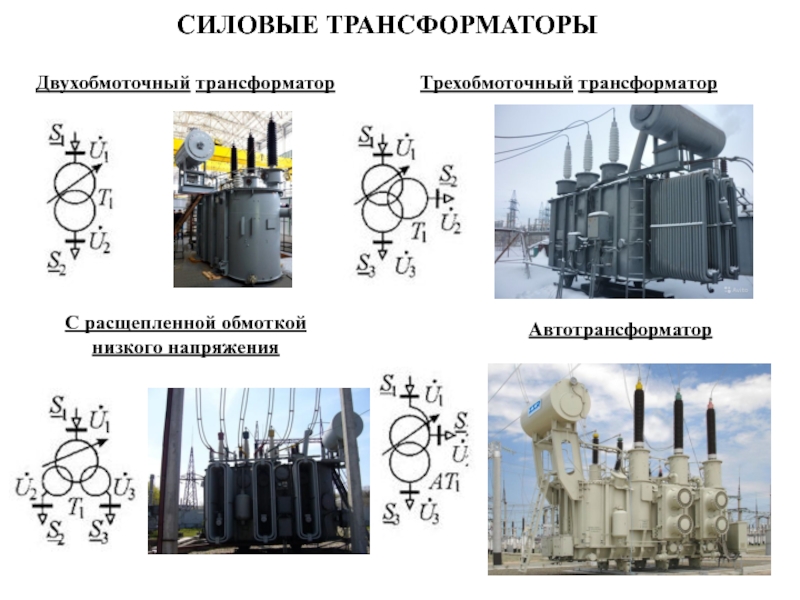 Силовой трансформатор на схеме