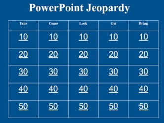 Power Point Jeopardy