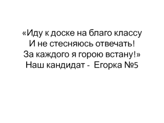 Кандидат на роль старосты 5В класса МБОУ Гимназия №45