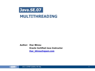 Java.SE.07 Multithreading