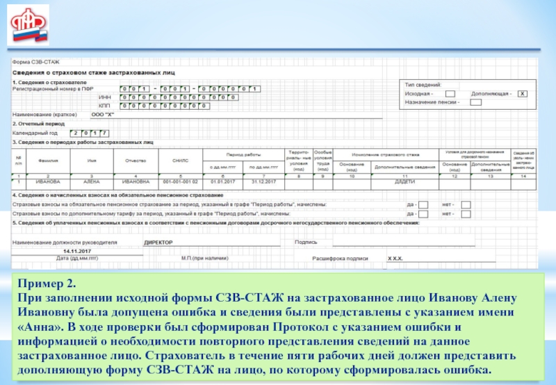 Ошибки в индивидуальных сведениях. Сведения о страховом стаже застрахованных лиц. Сведения индивидуального персонифицированного учета это. Форма СЗВ-стаж сведения о страховом стаже застрахованных лиц образец. Карточки персонифицированного учета.