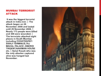 Mumbai terrorist attack