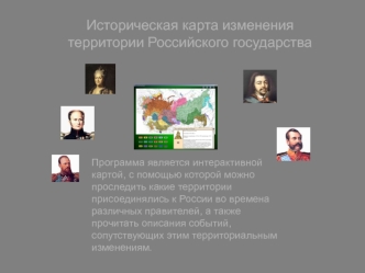 Историческая карта изменения территории Российского государства