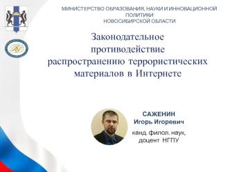 Законодательное противодействие распространению террористических материалов в Интернете