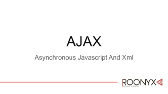 AJAX Технология обращения к серверу без перезагрузки страницы