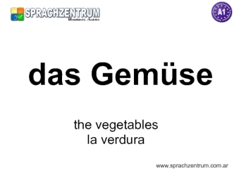 Das gemüse the vegetables la verdura
