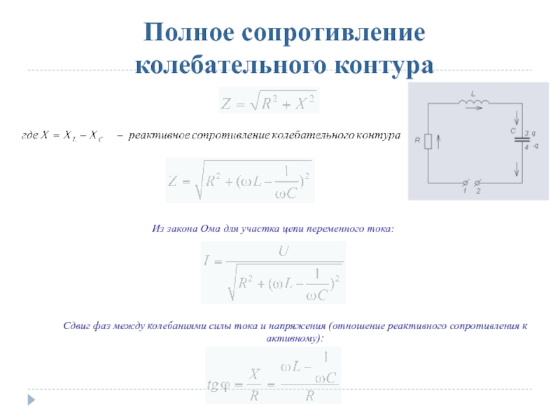 Сила сопротивления колебаний