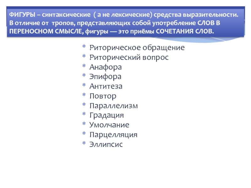 Синтаксические и лексические средства выразительности проект