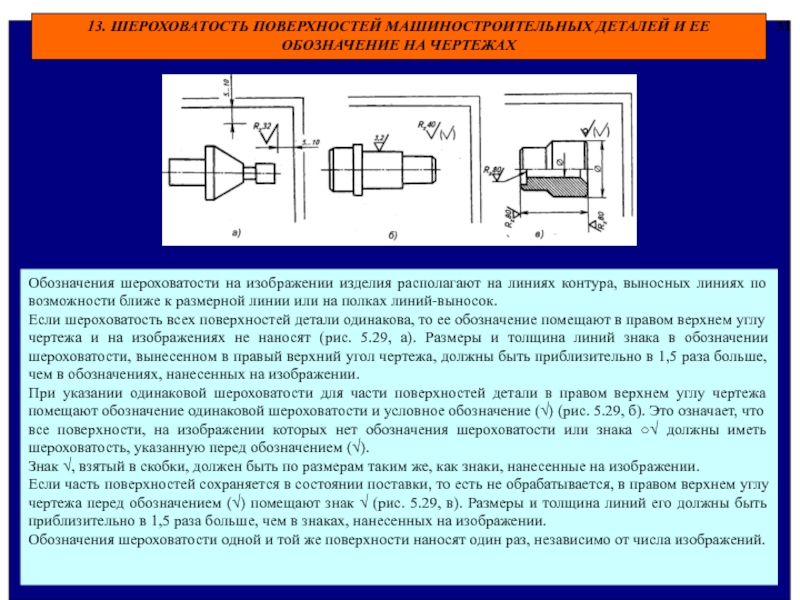 Чертеж с шероховатостью