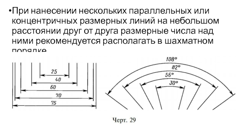 Длина дуги на чертеже