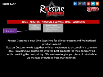 Roxstar Customs - Working Website Content