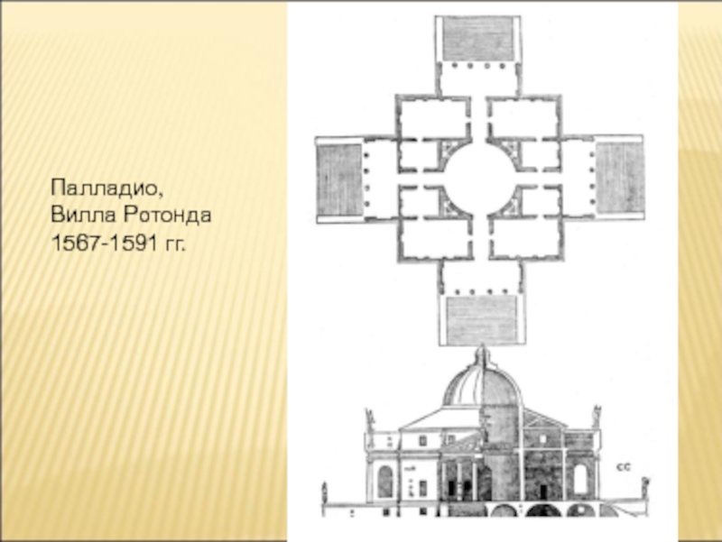 Вилла ротонда чертеж