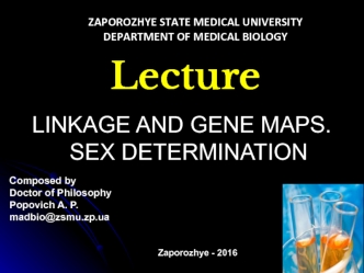 Linkage and gene maps. Sex determination