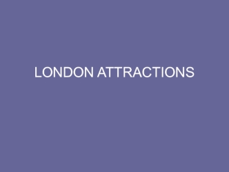 London attractions