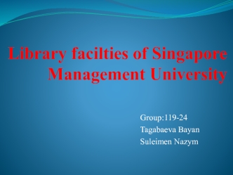 Library facilties of Singapore Management University