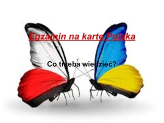 Egzamin na kartę Polaka