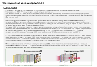 Преимущества телевизоров OLED