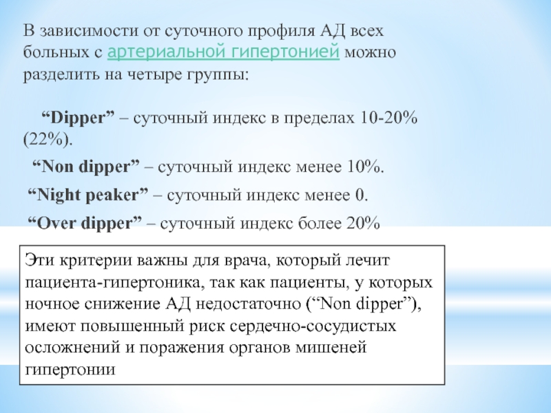 Нон диппер. СМАД non Dipper. Тип Диппер артериальная гипертензия. Non Dipper артериальная гипертензия. Dipper СМАД.