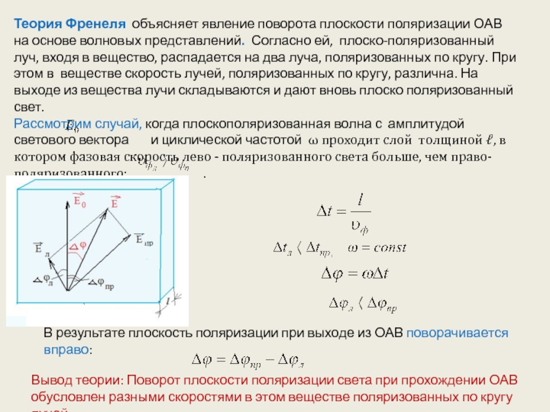 Что понимают под проекционной картиной поляризованного света