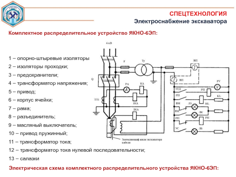 Якно вторичные цепи схема