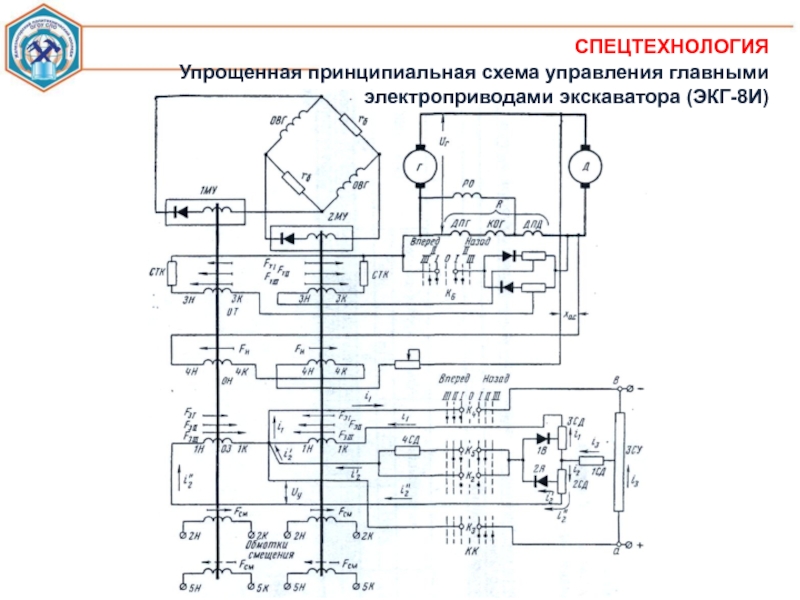 Экскаватор экг схема