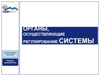 Государственные органы, осуществляющие регулирование системы СМИ