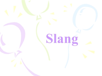 Varieties of british slang