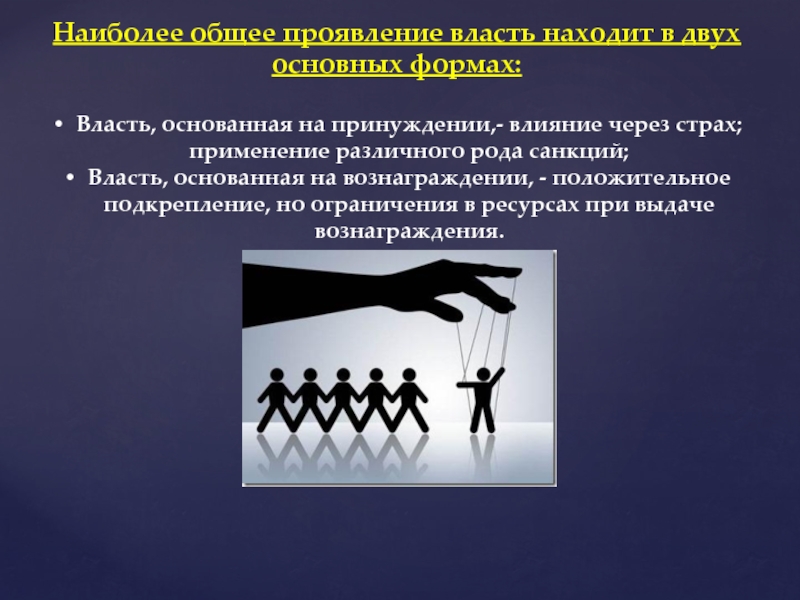 Проявлять власть. Власть принуждения это в менеджменте. Власть основанная на принуждении. Власть принуждения пример. Власть основанная на принуждении в менеджменте.