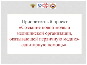 Создание новой модели медицинской организации, оказывающей первичную медико-санитарную помощь