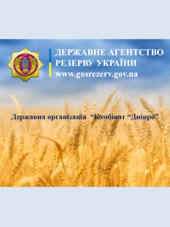 Державна організація “Комбінат “Дніпро”. Продукція промислової, продуктової групи