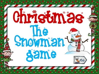 Christmas the snowman game