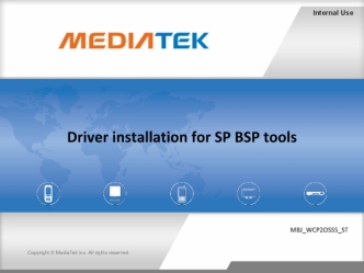Driver installation for SP BSP tools